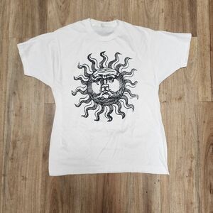 Screen Stars White Sun Graphic Tee